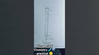 to calibrate the given Burette 🧪⚗️chemistry practical BSC 3rd sem👍✨ [upl. by Lindberg441]