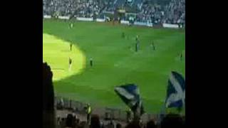 Scotland Tartan Army singing Loch Lomond HT [upl. by Grannia]