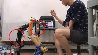 Mode Changing of Soft Wearable Robot Using Pneumatic Muscles [upl. by Bernarr]