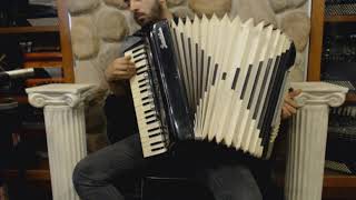 2961  Black Frontalini Piano Accordion LMMH 41 120 799 [upl. by Akinar]