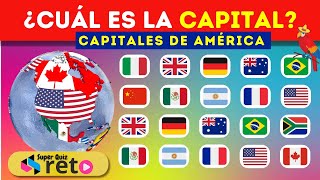 Capitales de América  ¿Cuál es la capital de  🤔 🌎 🗽🗿 Geografía [upl. by Najram369]