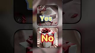 Choose yes vs no gift box challenge gift giftbox giftboxs treatbox surprisebox goodiebox [upl. by Ayikal]