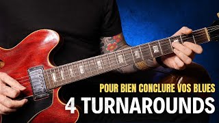 Les bases du Blues  4 turnarounds en Mi [upl. by Ieso]