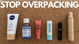 STOP OVERPACKING TOILETRIES  Minimize Your Carry On Effortless [upl. by Zanze869]