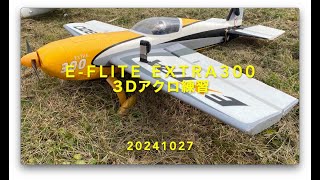 E FLITE EXTRA300 3D一発ホバ練習 20241027 2 [upl. by Inahc6]