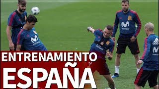 La foto oficial y el entrenamiento de España  Diario AS [upl. by Ettelohcin]