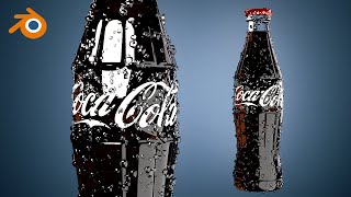 🥤 Como CREAR una BOTELLA DE COCA COLA en Blender [upl. by Tris]