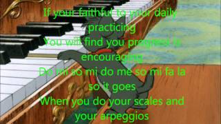 scales and arpeggios lyrics [upl. by Yolanthe]