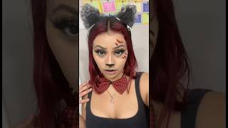 Happy Halloween 🎃 wolf makeup tutorial 🐺 makeup makeuptutorial makeupartist cosplay [upl. by Crellen478]