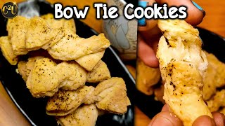 Bow Tie Cookies  Bow Tie Pastry  Cook Create Unbox  C2U [upl. by Elacsap]