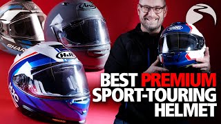 Best sporttouring helmet Arai Quantic vs Shoei GTAir 3 vs HJC RPHA 71 vs Shark Spartan GT [upl. by Cheshire593]