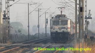 WAP7 Compilation 2024  High Speed Trains With WAP 7  Garib Rath Rajdhani Humsafar Shatabdi [upl. by Anne-Marie]