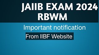 JAIIB RBWM EXAM PREPARATION FROM IIBF WEBSITE [upl. by Am58]