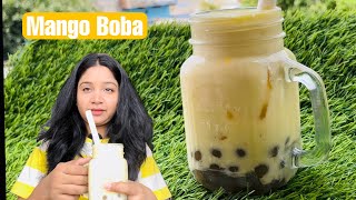 Homemade Mango Boba🧋how long we can chew gum  Fun2oosh Food [upl. by Prunella597]