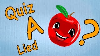 ABC Lieder deutsch  ABC Lernspiel für Kleinkinder  Buchstabe A Quiz [upl. by Shreeves720]