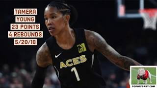 Tamera Young Full Highlights 2018520  23 PTS 4 RBS  PopOffBabycom [upl. by Kiki]