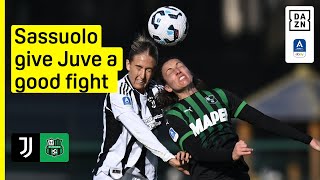 HIGHLIGHTS  Juventus vs US Sassuolo Serie A Femminile 202425 Matchday 10 [upl. by Kcinnay658]