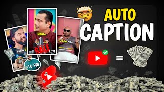 How To Generate Auto Caption In Video  Auto Caption In One Minute Like LearnwithJaspal tutorial [upl. by Bobina152]