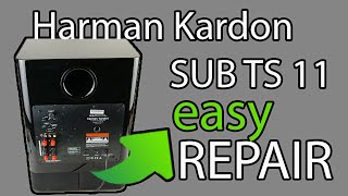 Harman Kardon Subwoofer SUB TS 11 reparieren  deutsch  Vorverstärker defekt  Teil 2 [upl. by Lasko]