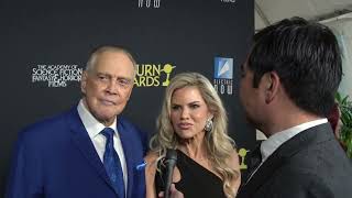 Lee Majors and Faith Majors Carpet Interview at the 51st Annual Saturn Awards [upl. by Aidnama]