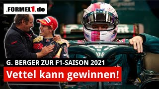 So sieht Gerhard Berger die F1 2021  Interview  Vettel  Schumacher  Red Bull  Hamilton [upl. by Ahseinek733]