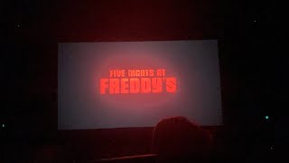 Five Nights At Freddy’s Cinema audience reaction Opening night [upl. by Fridell]