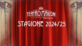 PRESENTAZIONE STAGIONE 20242025  TEATRO MANZONI DI ROMA  seconda parte [upl. by Dion]