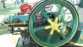 Root and Vandervoort RampV 7 HP Hit Miss Gas Engine  2012 Butterfield MN Threshing Bee [upl. by Sylas]