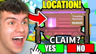 How To FIND THE TRAVELLING MERCHANT LOCATION In Roblox Pet Simulator 99 [upl. by Nodarb]