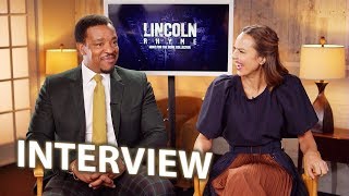 Arielle Kebbel amp Russell Hornsby Interview  Lincoln Rhyme Hunt of the Bone Collector 2020 [upl. by Enidualc]