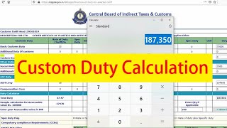 Calculate Custom Duty after GST in India  Import Duty calculation [upl. by Llertnek750]