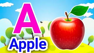 A for apple  phonics song  a for apple b for ball  abclearningsongs [upl. by Olson97]