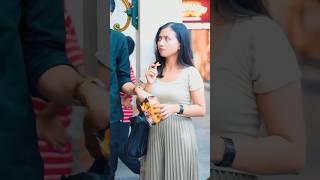 Pranking pretty girl in crowded place 😅short viralvideo funny comedy laugh prank [upl. by Aziaf761]