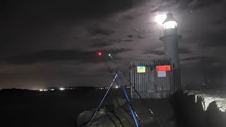 Fishing through Storm Ciaran at Barry  South Wales [upl. by Gwenn186]