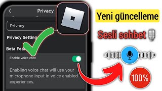 ROBLOX VOICE CHAT Nasıl Alınır 2024  Roblox Voice Chat Nasıl Alınır KİMLİK YOK [upl. by Hekker]