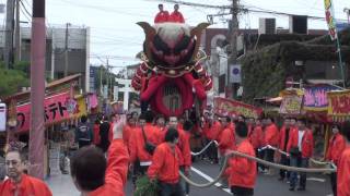 ２０１１年 唐津くんち 酒呑童子と源頼光の兜 里帰り [upl. by Anneirb]