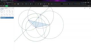 How to Construct Circumscribed and Inscribed Circles with a Triangle on Desmos [upl. by Lap487]