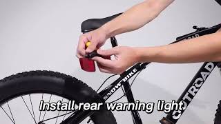 Outroad Fat Tire Mountain Bike  PRODUCT REVIEW terrible do not buy  assembly instructions video [upl. by Akcirehs]