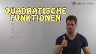 ALLES was du über QUADRATISCHE FUNKTIONEN Parabeln wissen musst bis zur Uni [upl. by Dowski]