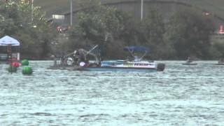 Outboard Drag Boat Flips over Backwards in Gadsden Alabama [upl. by Mathis]