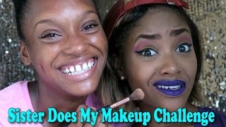 Sister Does My Makeup Challenge  PETITESUE DIVINITII [upl. by Athal761]