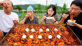 부드럽고 큼지막한 선화동쭈꾸미에 매콤한 볶음밥까지 Spicy stirfried webfoot octopus 요리amp먹방  Mukbang eating show [upl. by Meuse986]