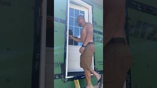 How I Installed a New Exterior Door diy renovation carpentry [upl. by Nohsauq]