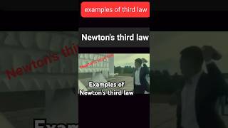 Newtons third law  action and reaction  example of Newtons third law with experiment [upl. by Anaujal]