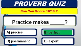 English Proverbs Quiz Can you score 1010 [upl. by Ramses]