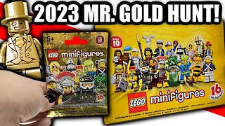 Opening a LEGO MINIFIGURES SERIES 10 BOX in 2023 Mr Gold HUNT [upl. by Anniken]