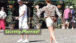 Is Harry Potters Tom Felton Secretly Married Spotted with Ring on Vacation [upl. by Fiester650]