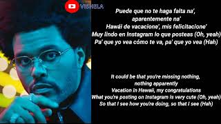 English Translation Maluma amp The Weeknd  Hawái Remix LetraLyric Video [upl. by Duke843]