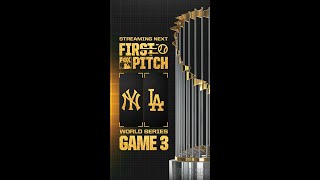 World Series Dodgers at Yankees FirstPitch  FOX SPORTS [upl. by Enert]