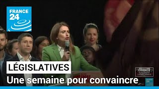 Législatives en France  une semaine pour convaincre • FRANCE 24 [upl. by Margi]